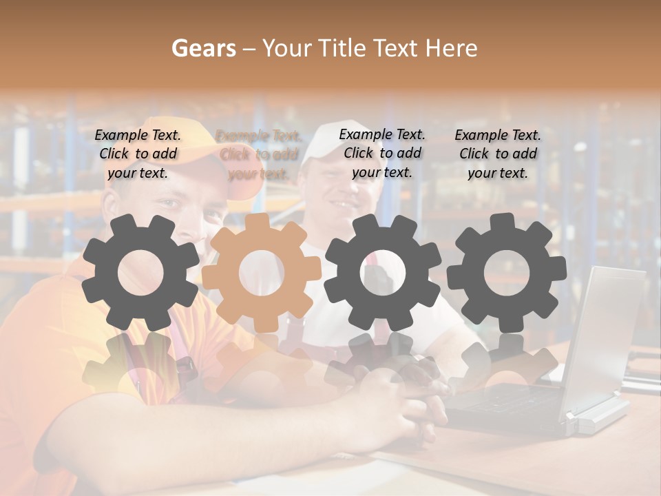 Pallet Logistics Crate PowerPoint Template