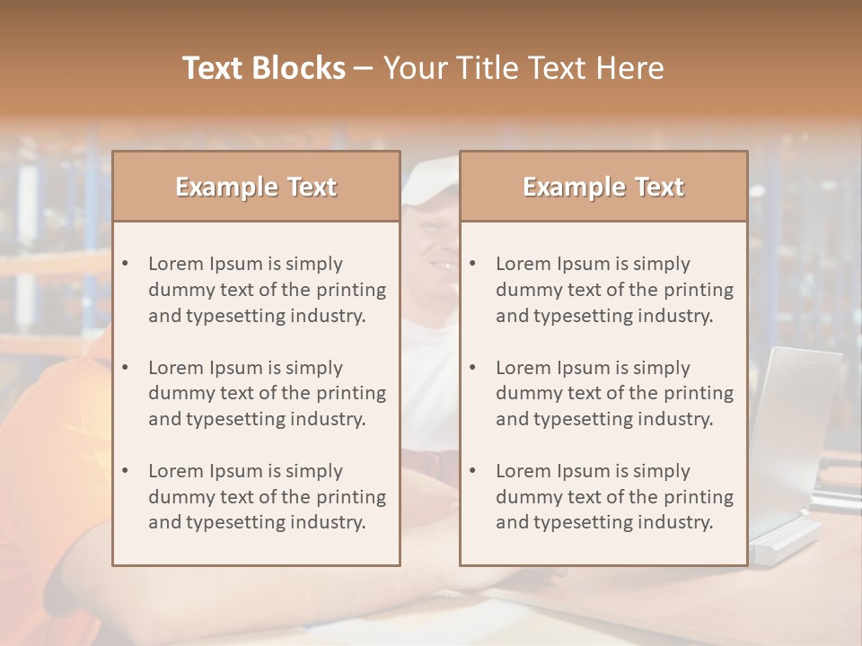 Pallet Logistics Crate PowerPoint Template