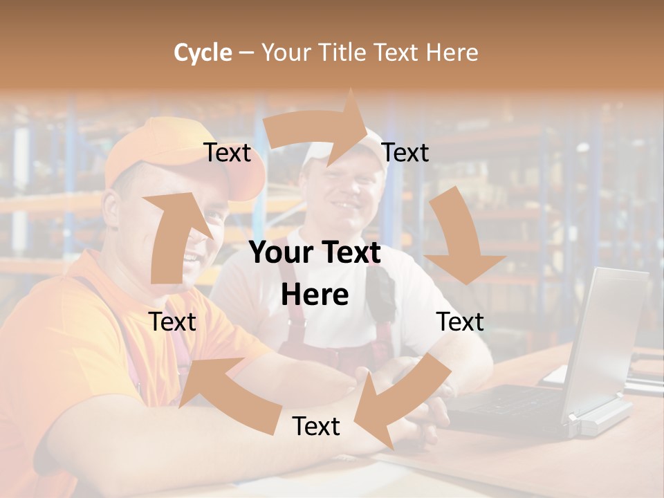 Pallet Logistics Crate PowerPoint Template
