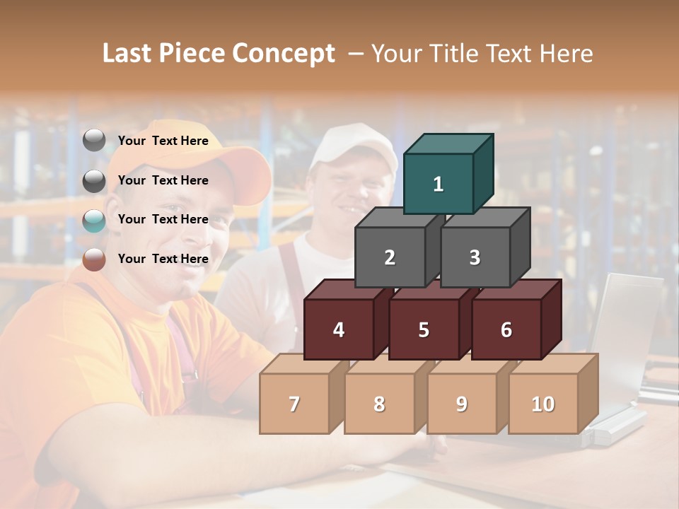 Pallet Logistics Crate PowerPoint Template