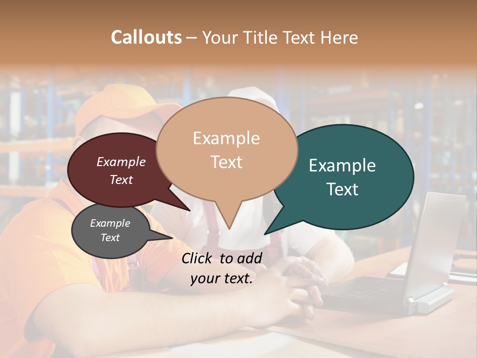 Pallet Logistics Crate PowerPoint Template