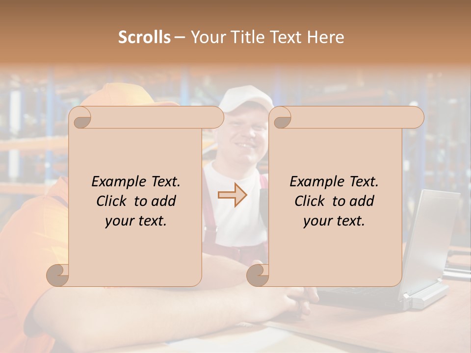 Pallet Logistics Crate PowerPoint Template