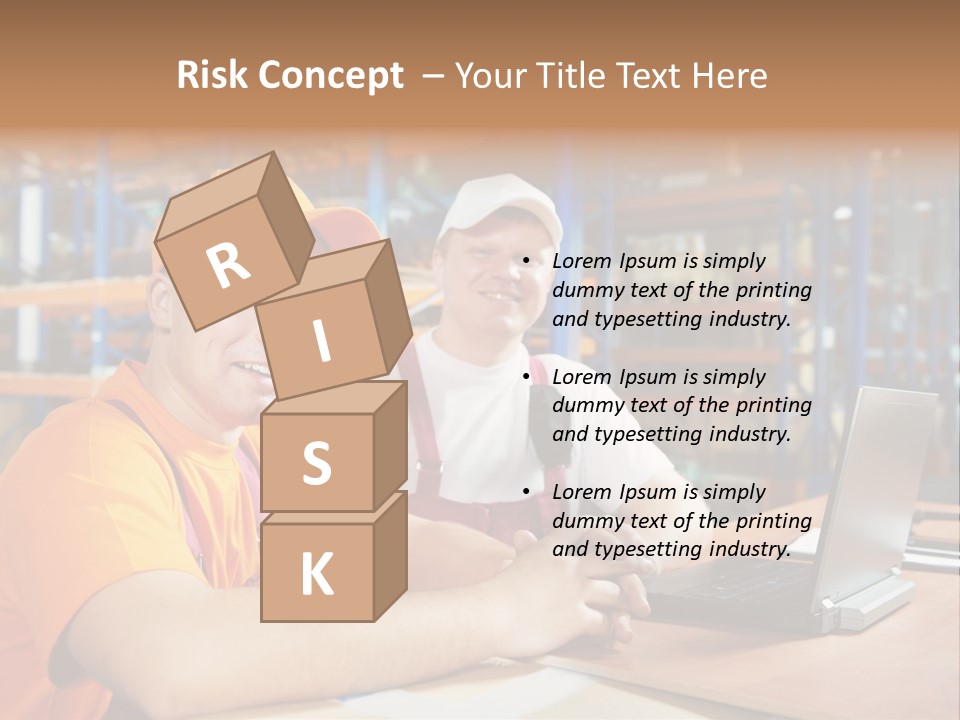 Pallet Logistics Crate PowerPoint Template