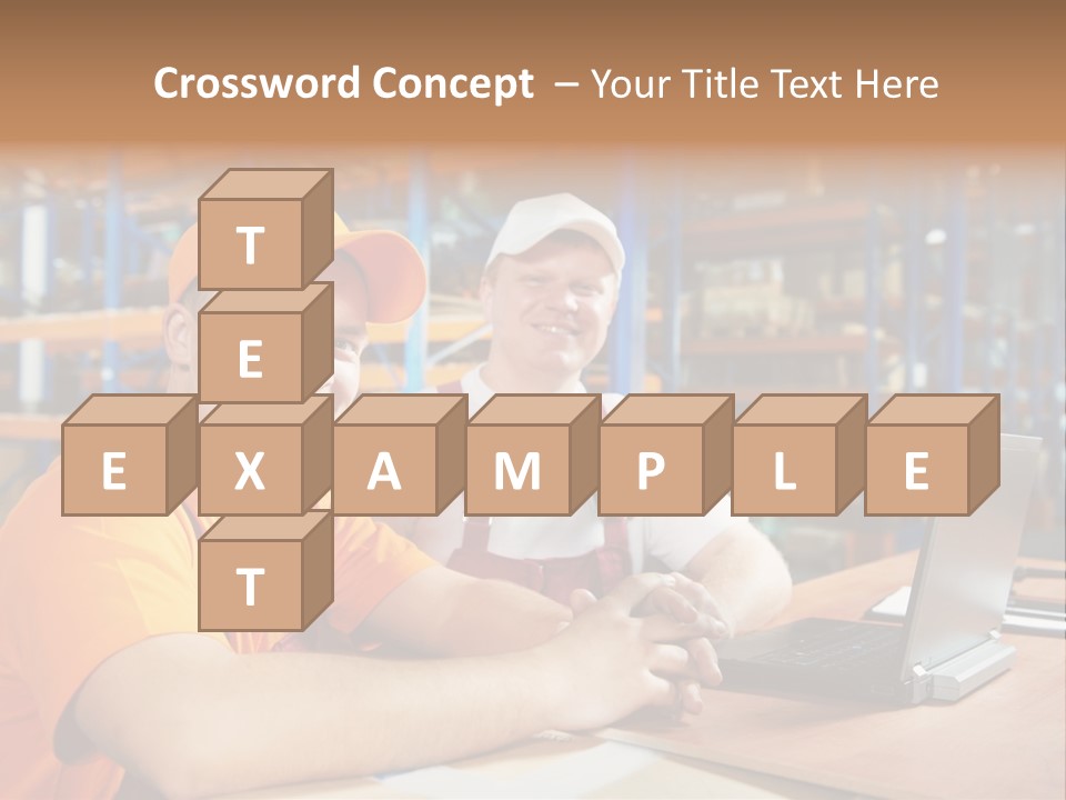 Pallet Logistics Crate PowerPoint Template