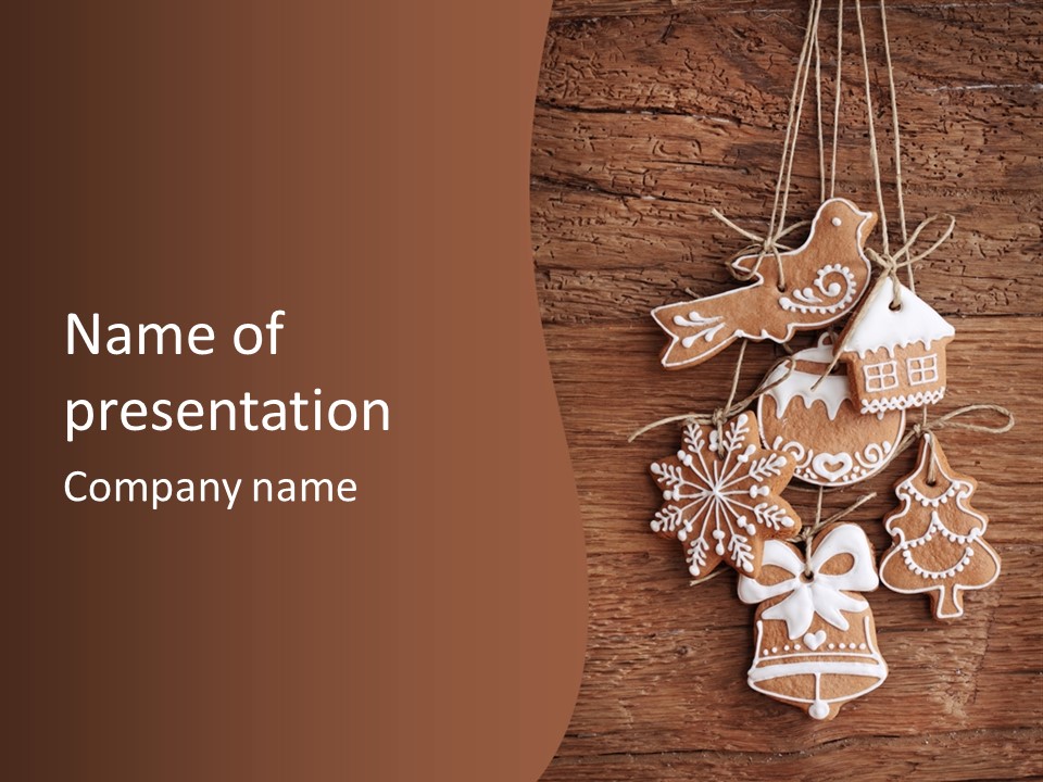 Iced Wood Biscuit PowerPoint Template