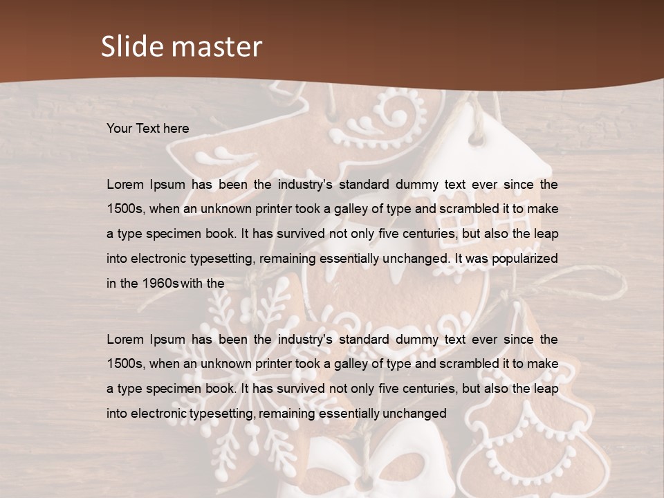 Iced Wood Biscuit PowerPoint Template