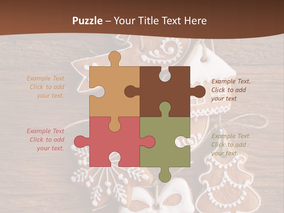 Iced Wood Biscuit PowerPoint Template