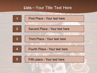 Iced Wood Biscuit PowerPoint Template