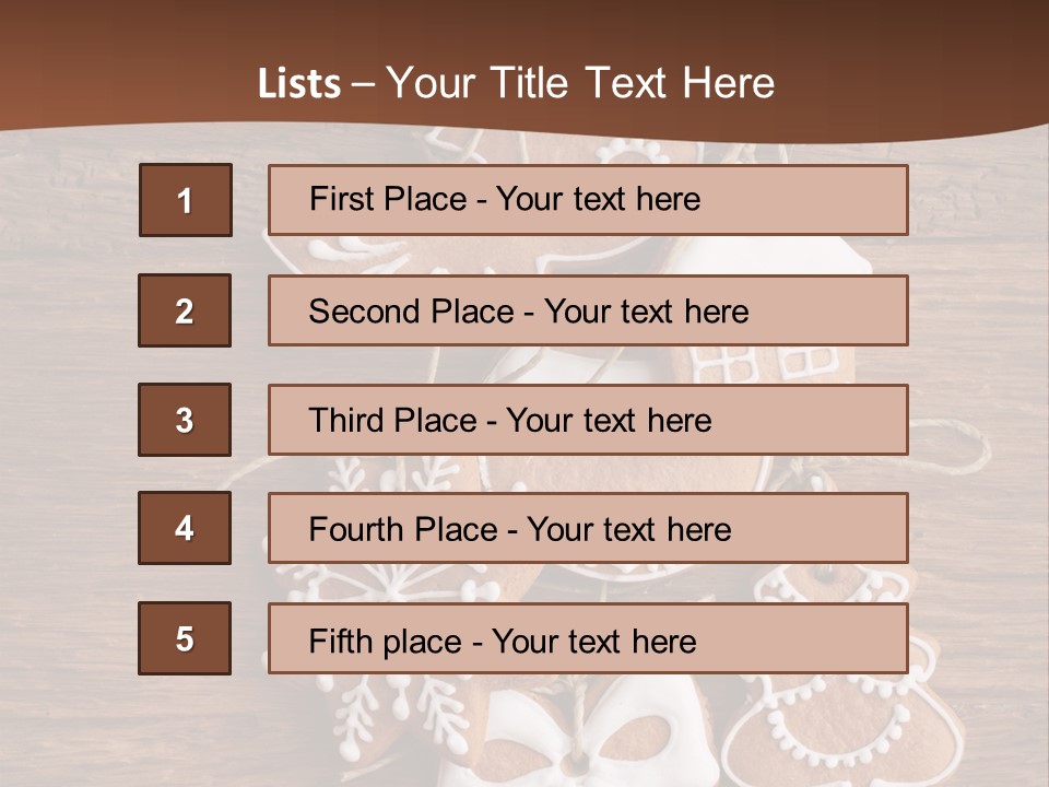 Iced Wood Biscuit PowerPoint Template
