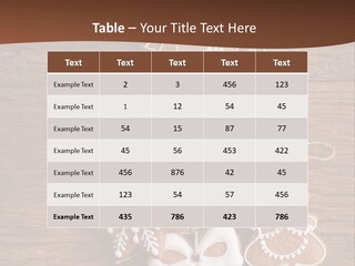 Iced Wood Biscuit PowerPoint Template