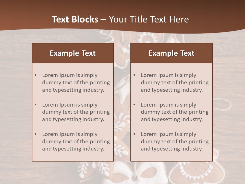 Iced Wood Biscuit PowerPoint Template