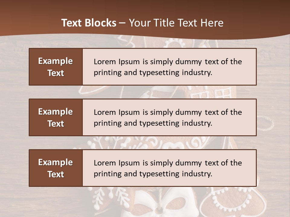Iced Wood Biscuit PowerPoint Template