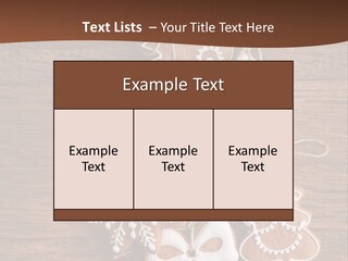 Iced Wood Biscuit PowerPoint Template