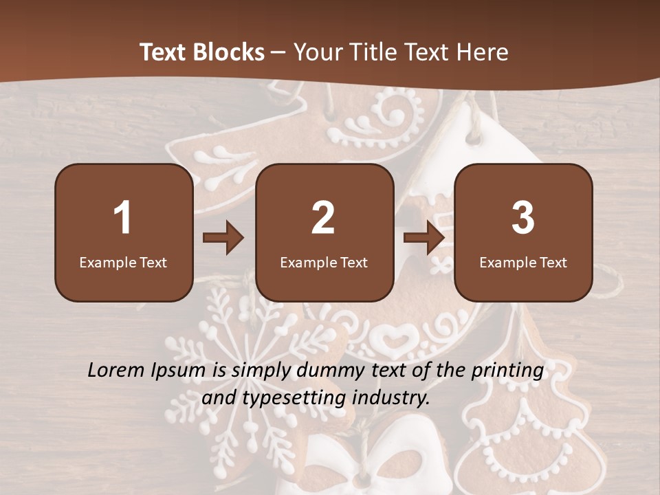 Iced Wood Biscuit PowerPoint Template