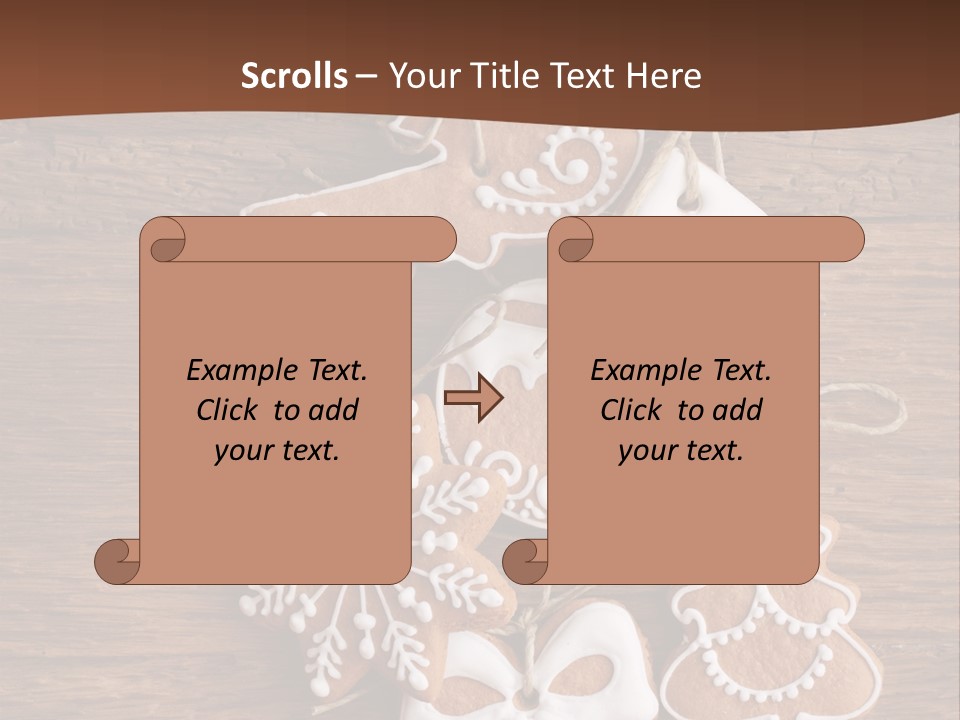 Iced Wood Biscuit PowerPoint Template