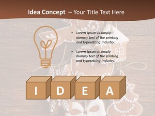 Iced Wood Biscuit PowerPoint Template
