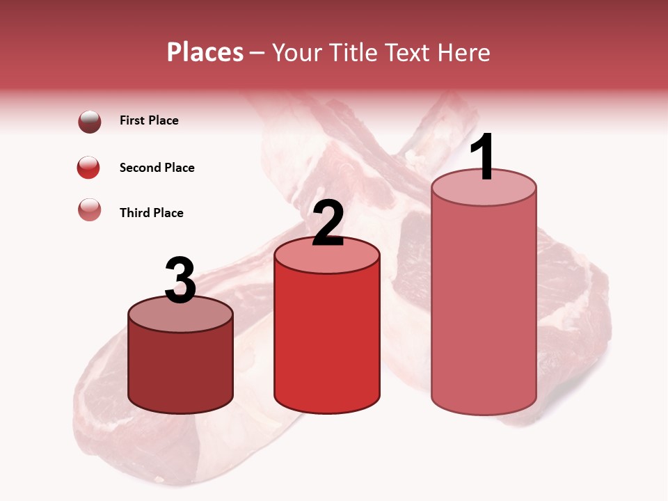 Lamb Chops Raw Food Two PowerPoint Template