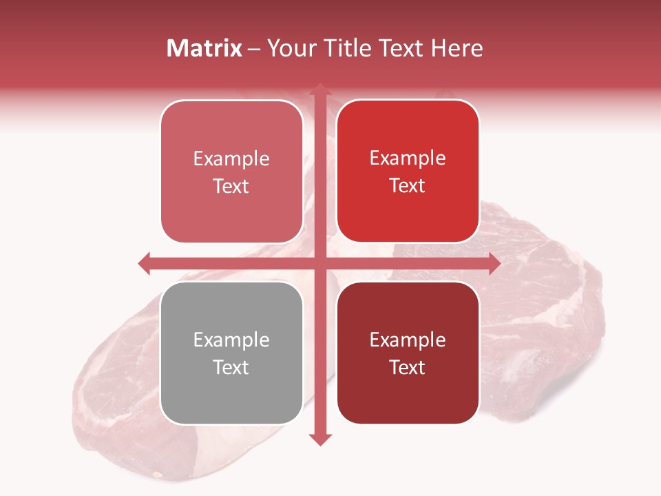 Lamb Chops Raw Food Two PowerPoint Template