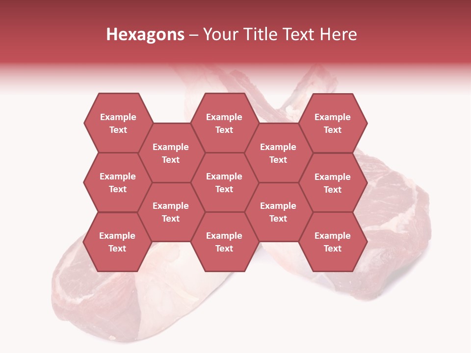 Lamb Chops Raw Food Two PowerPoint Template