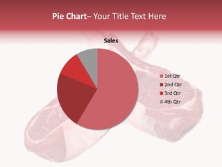 Lamb Chops Raw Food Two PowerPoint Template