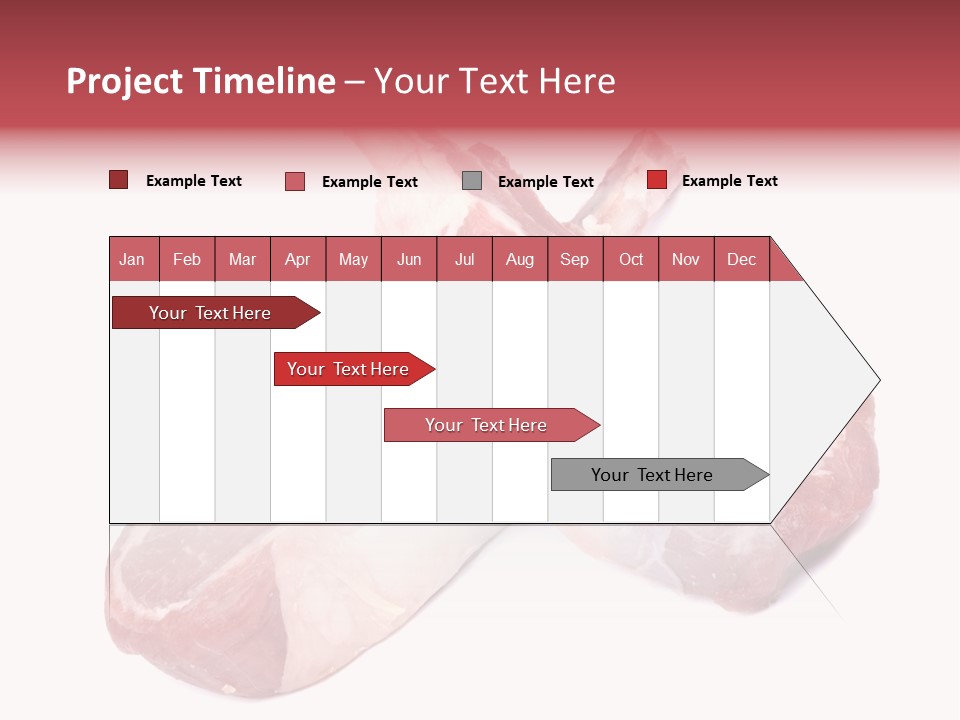 Lamb Chops Raw Food Two PowerPoint Template