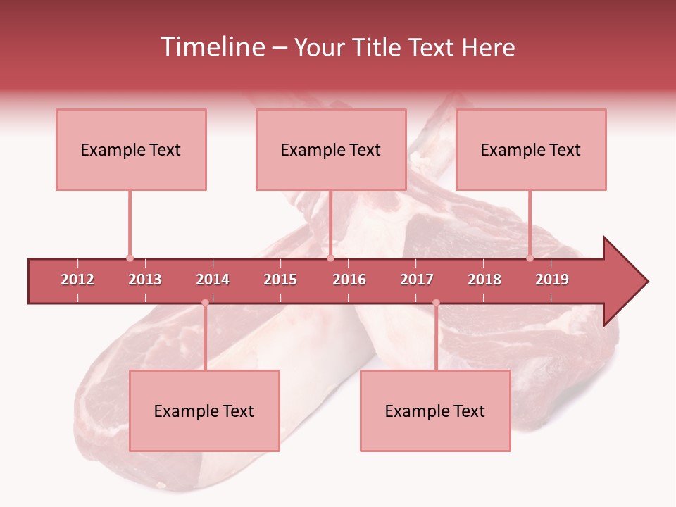 Lamb Chops Raw Food Two PowerPoint Template