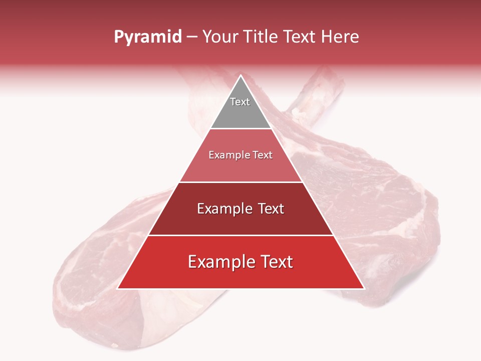 Lamb Chops Raw Food Two PowerPoint Template