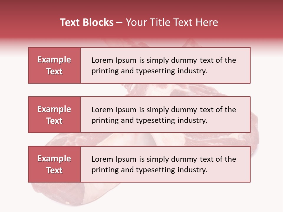Lamb Chops Raw Food Two PowerPoint Template