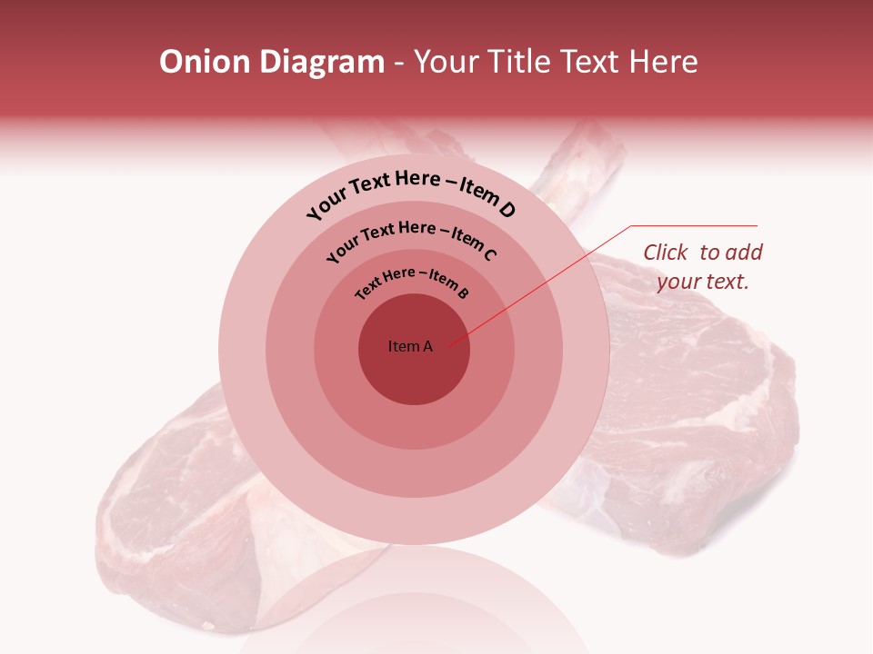 Lamb Chops Raw Food Two PowerPoint Template