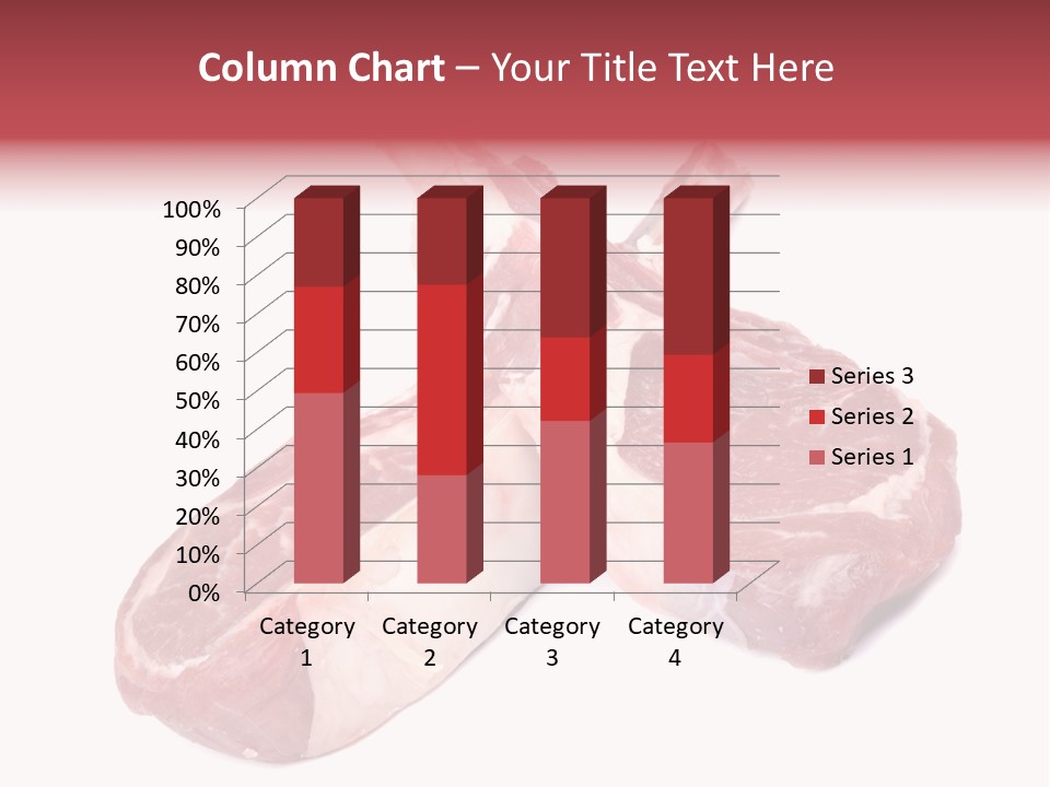 Lamb Chops Raw Food Two PowerPoint Template