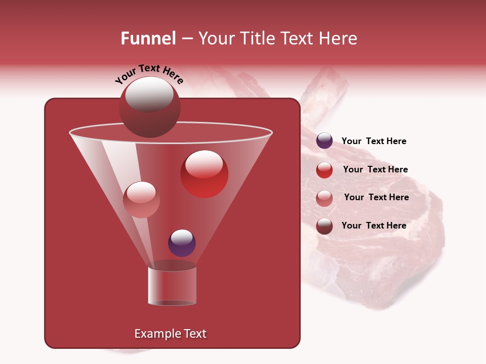 Lamb Chops Raw Food Two PowerPoint Template