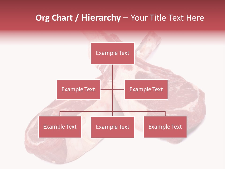 Lamb Chops Raw Food Two PowerPoint Template