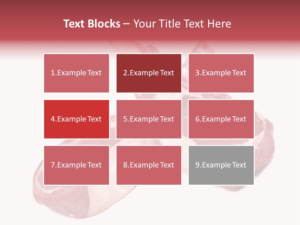 Lamb Chops Raw Food Two PowerPoint Template