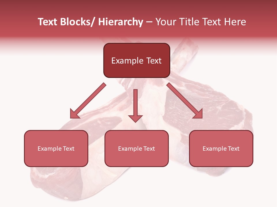 Lamb Chops Raw Food Two PowerPoint Template