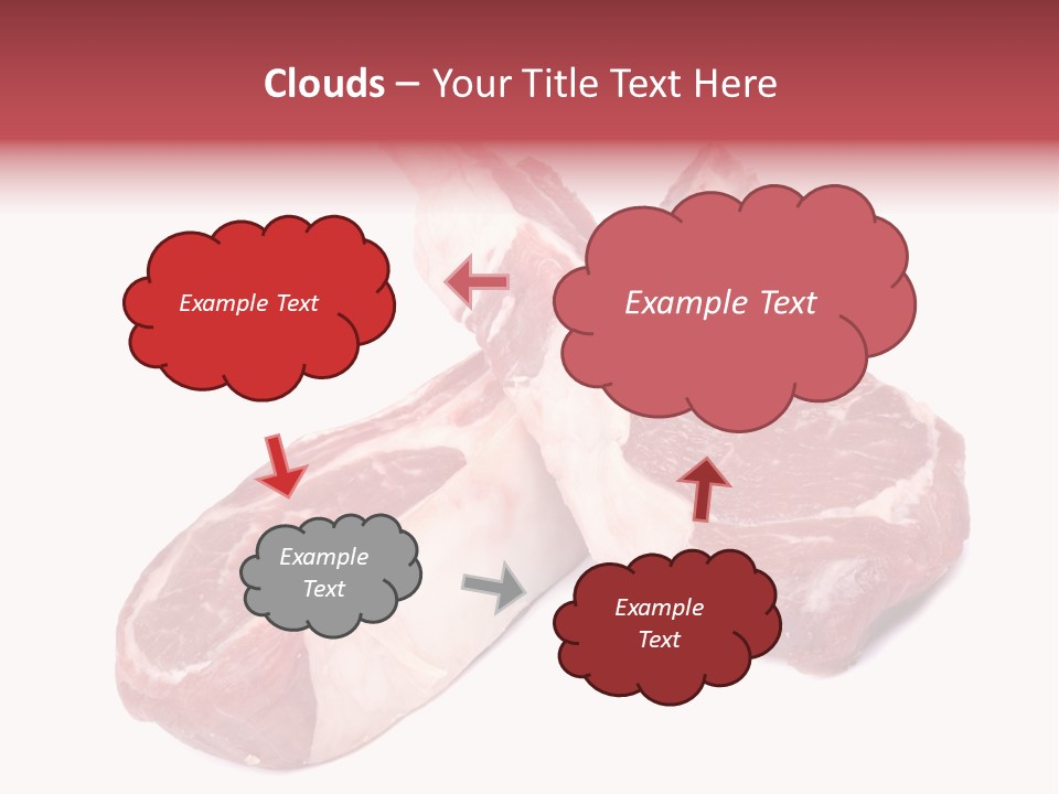 Lamb Chops Raw Food Two PowerPoint Template