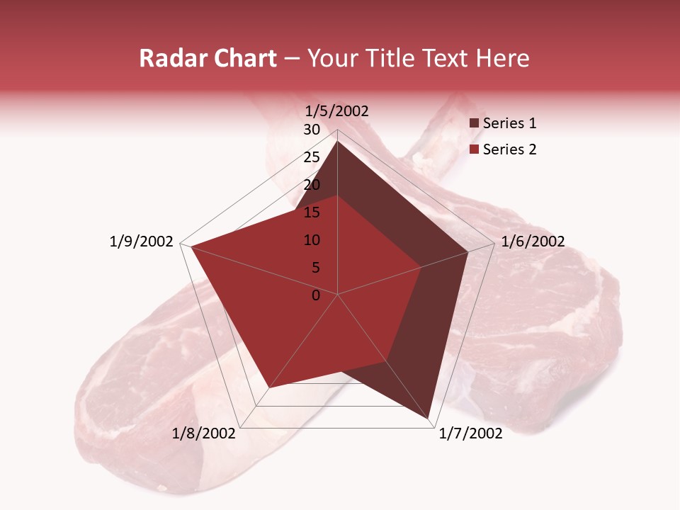 Lamb Chops Raw Food Two PowerPoint Template