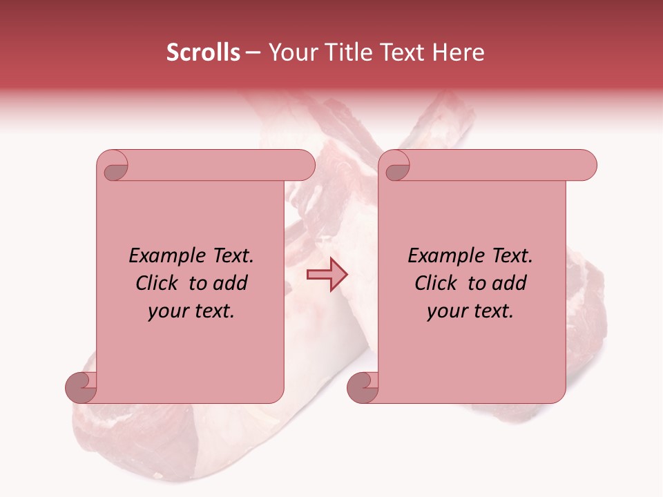 Lamb Chops Raw Food Two PowerPoint Template