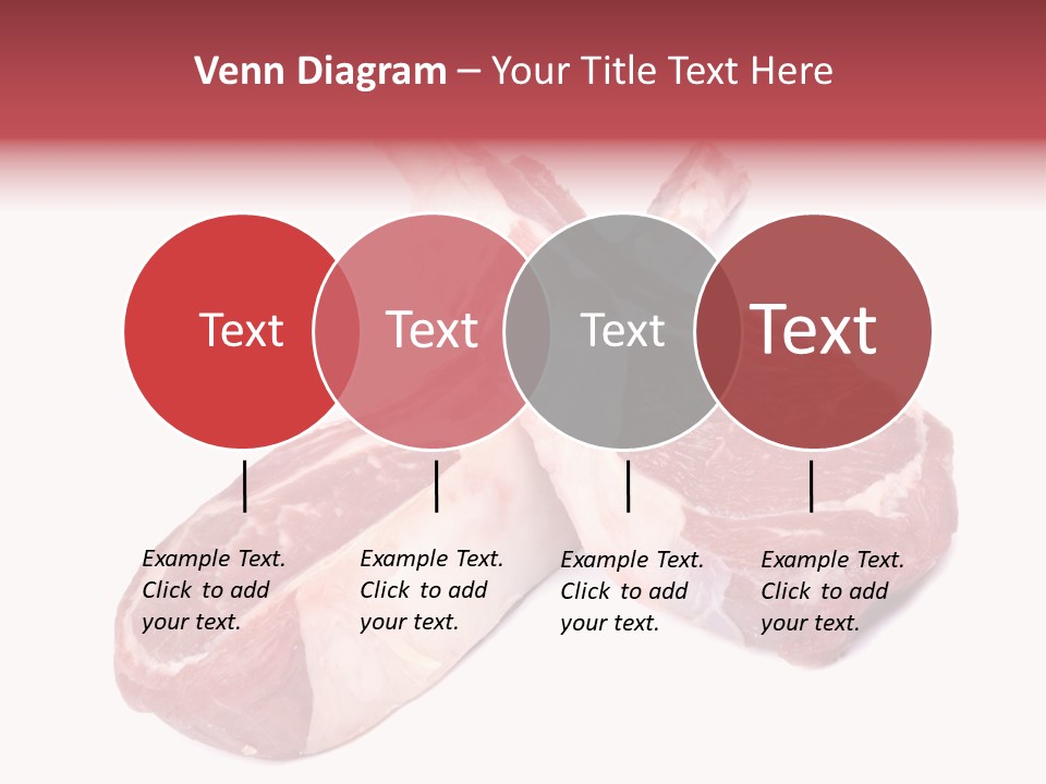 Lamb Chops Raw Food Two PowerPoint Template