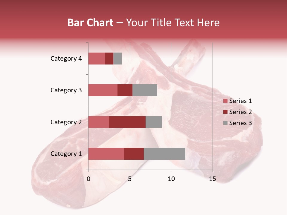 Lamb Chops Raw Food Two PowerPoint Template