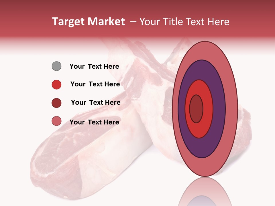 Lamb Chops Raw Food Two PowerPoint Template