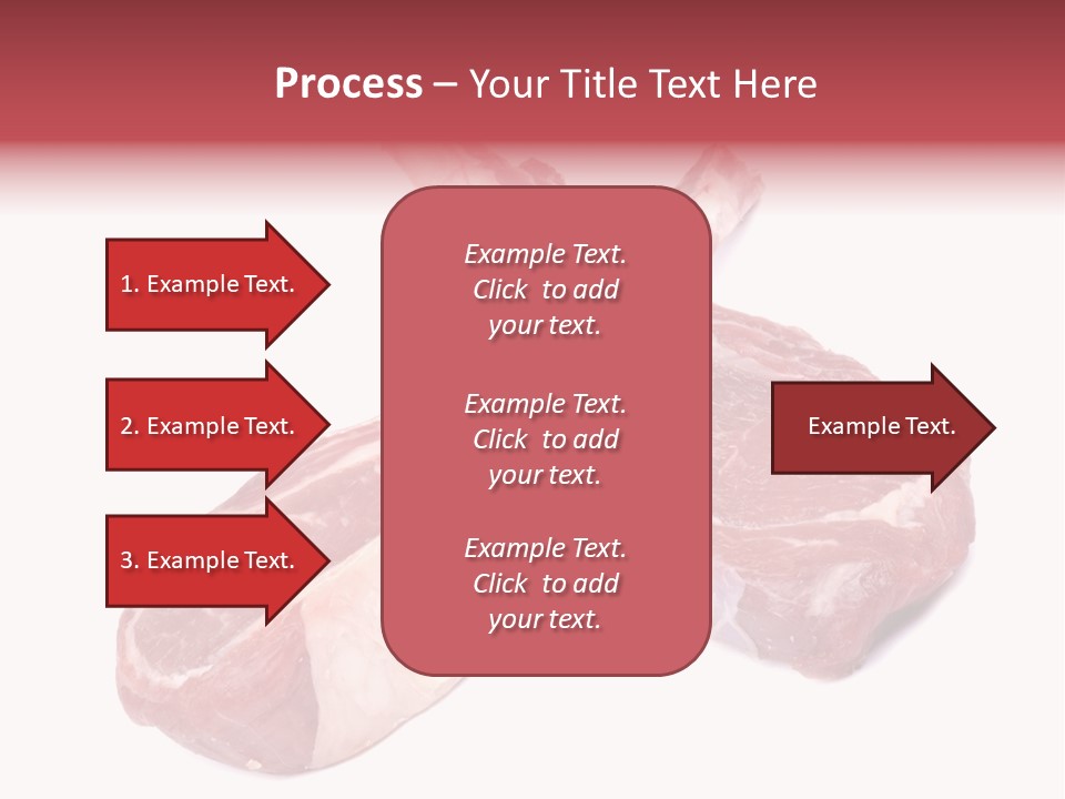 Lamb Chops Raw Food Two PowerPoint Template