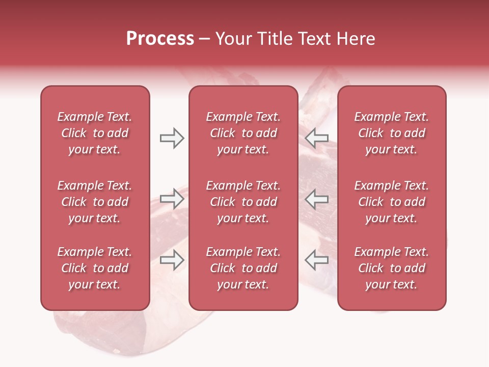 Lamb Chops Raw Food Two PowerPoint Template