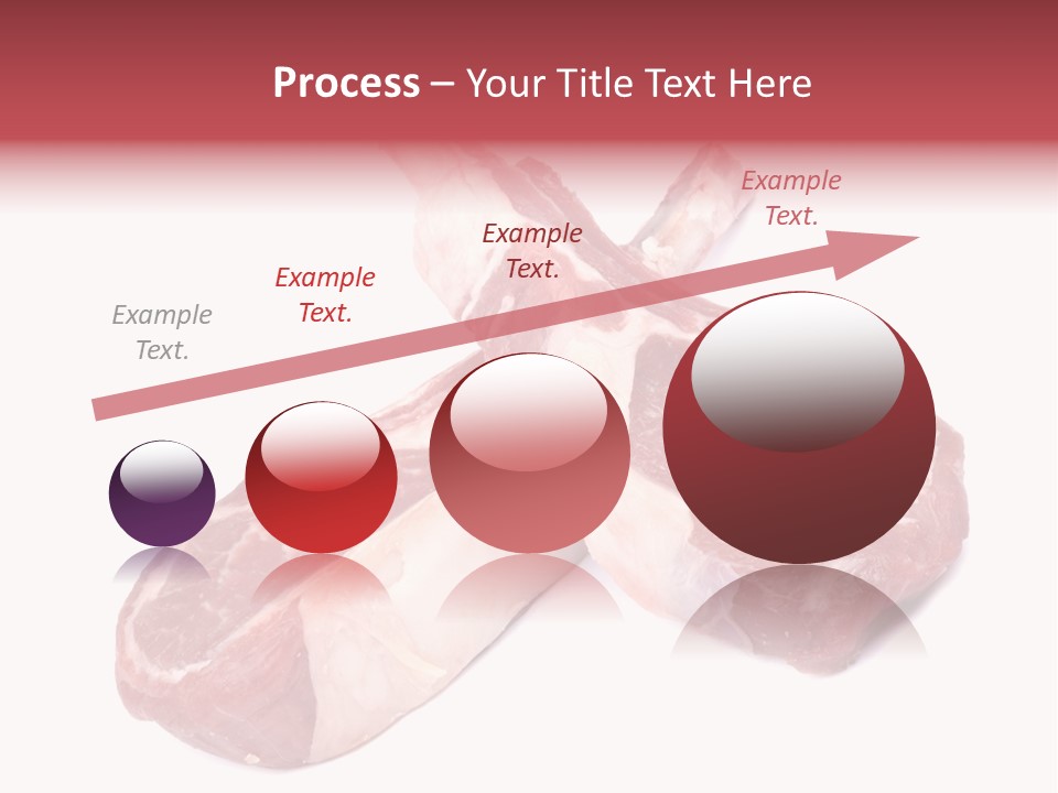 Lamb Chops Raw Food Two PowerPoint Template