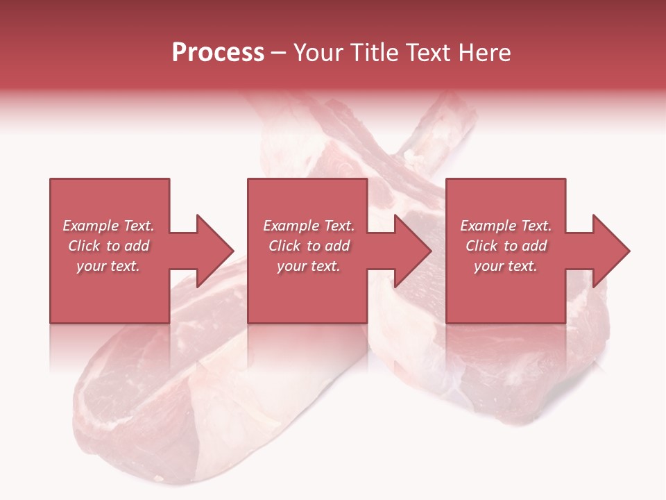 Lamb Chops Raw Food Two PowerPoint Template