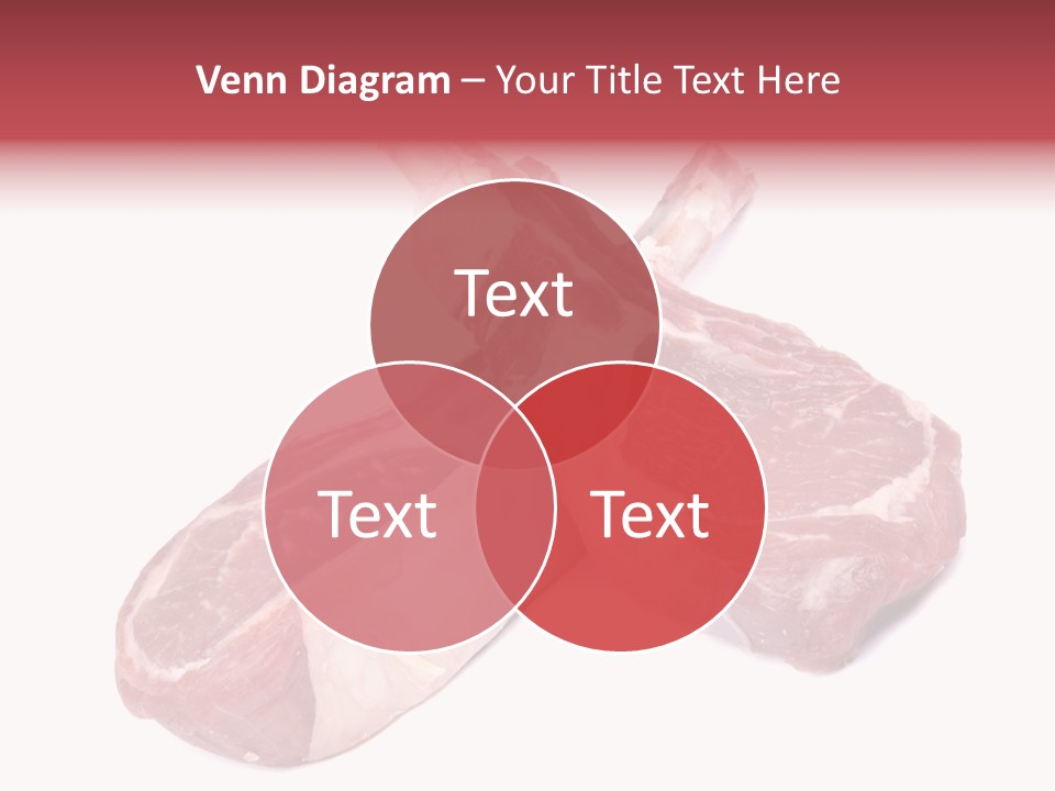 Lamb Chops Raw Food Two PowerPoint Template