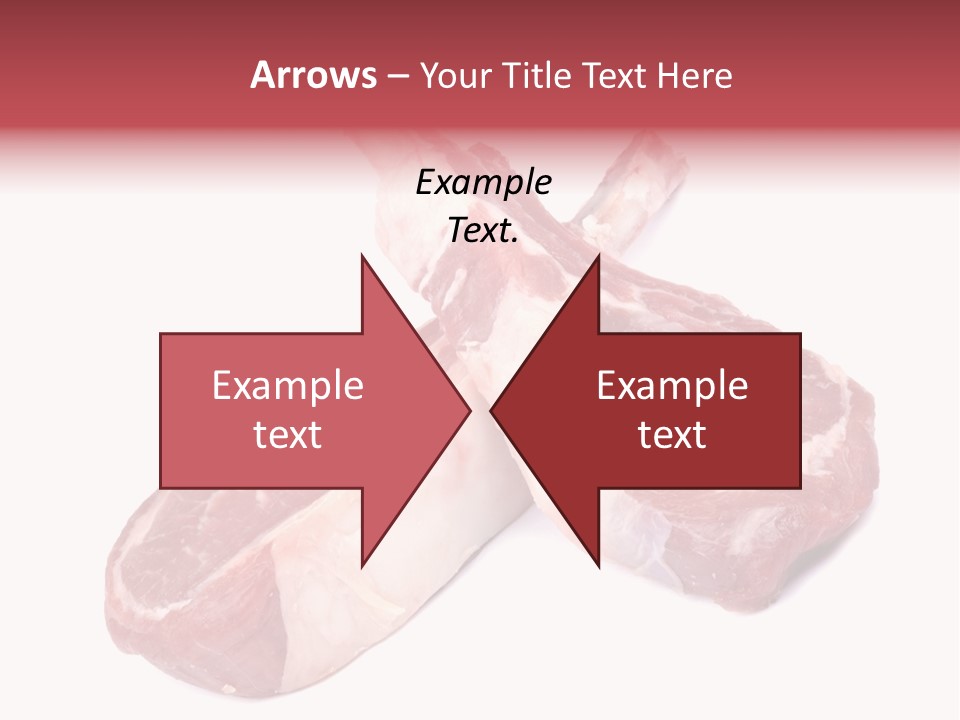 Lamb Chops Raw Food Two PowerPoint Template