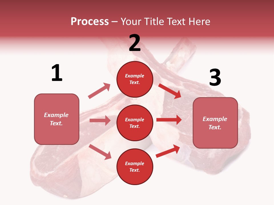Lamb Chops Raw Food Two PowerPoint Template