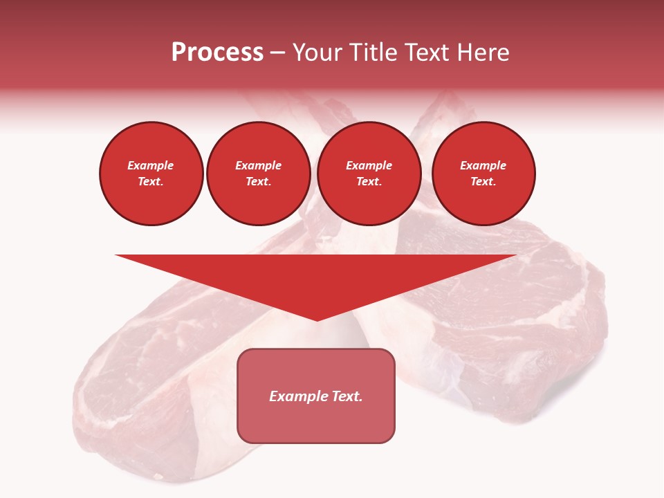 Lamb Chops Raw Food Two PowerPoint Template