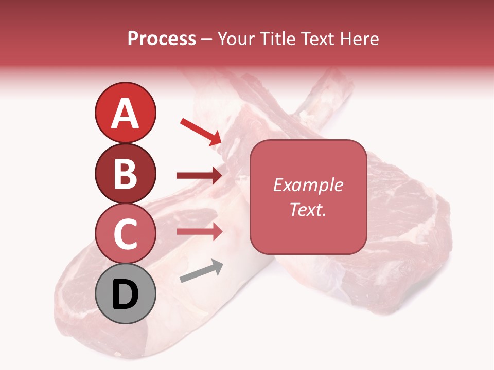 Lamb Chops Raw Food Two PowerPoint Template