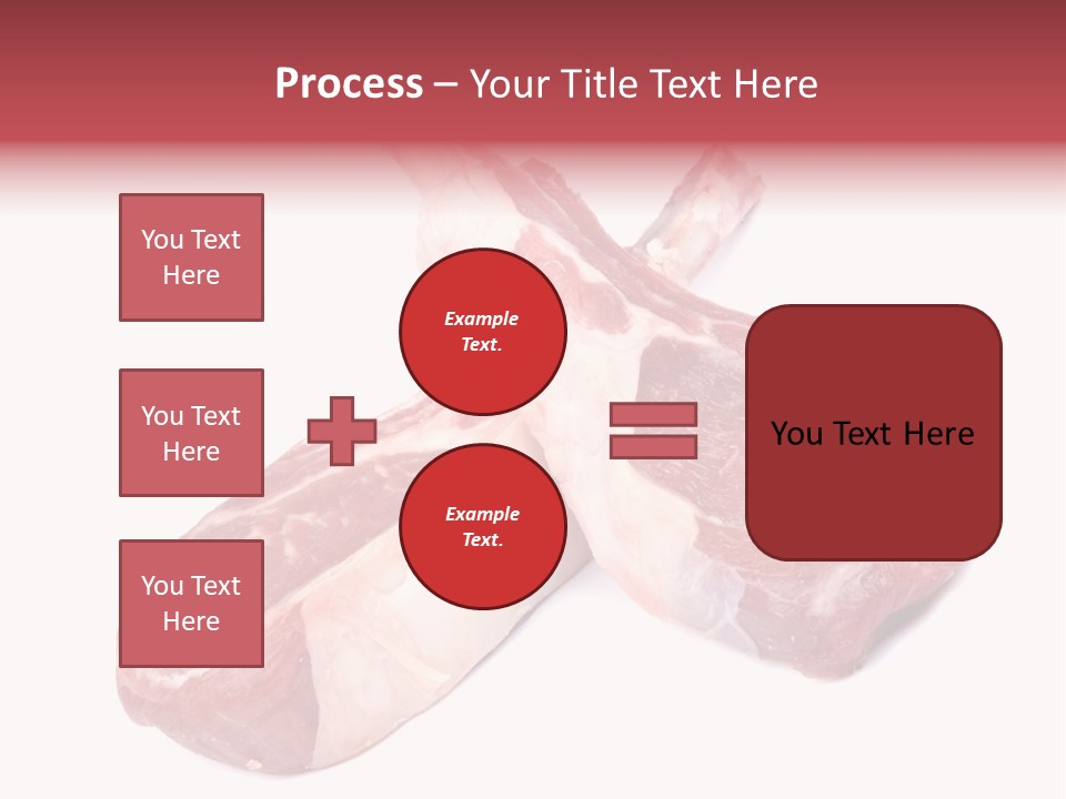 Lamb Chops Raw Food Two PowerPoint Template